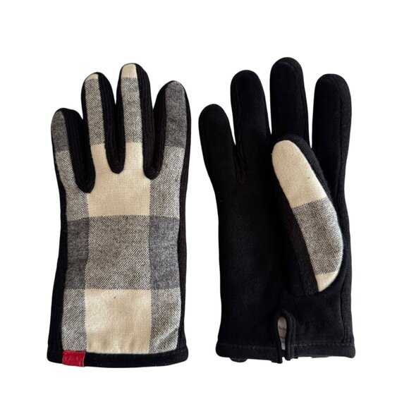 Woolrich Plaid 100% Wool Gloves - Picture 1 of 6